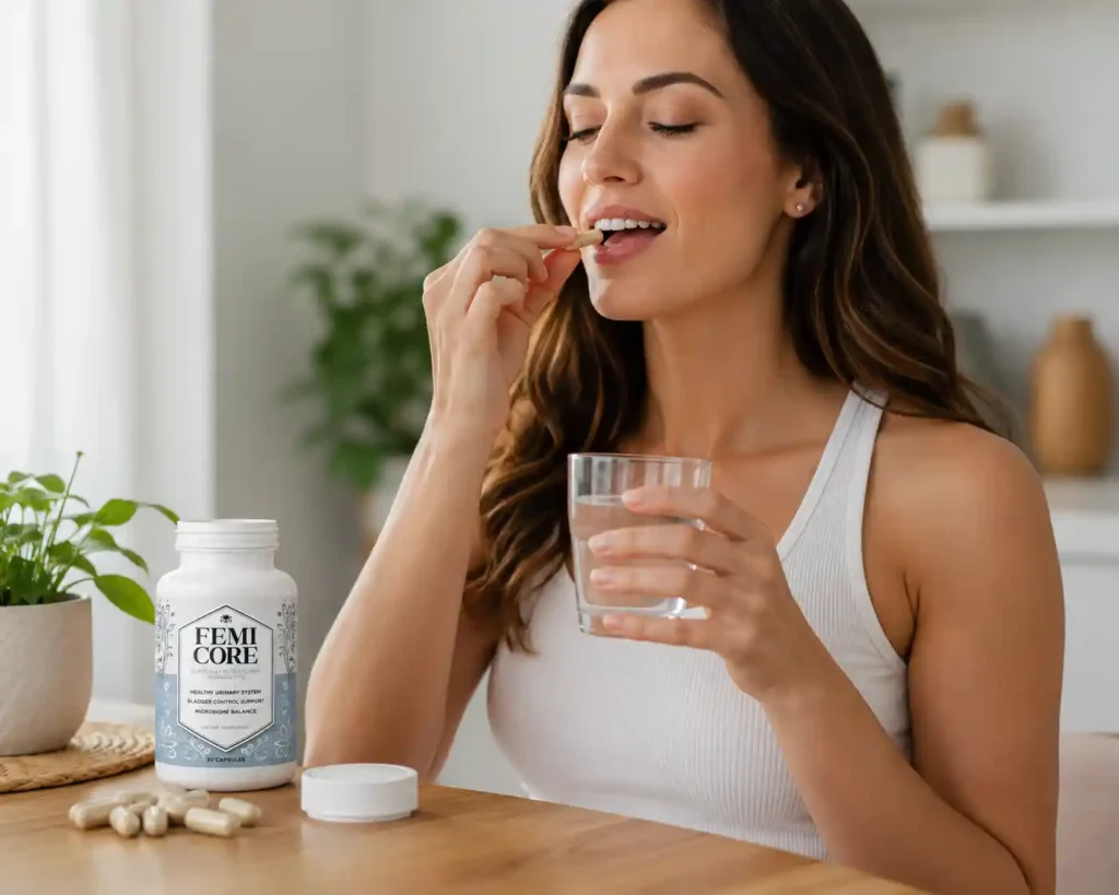 Natural bladder control support for women